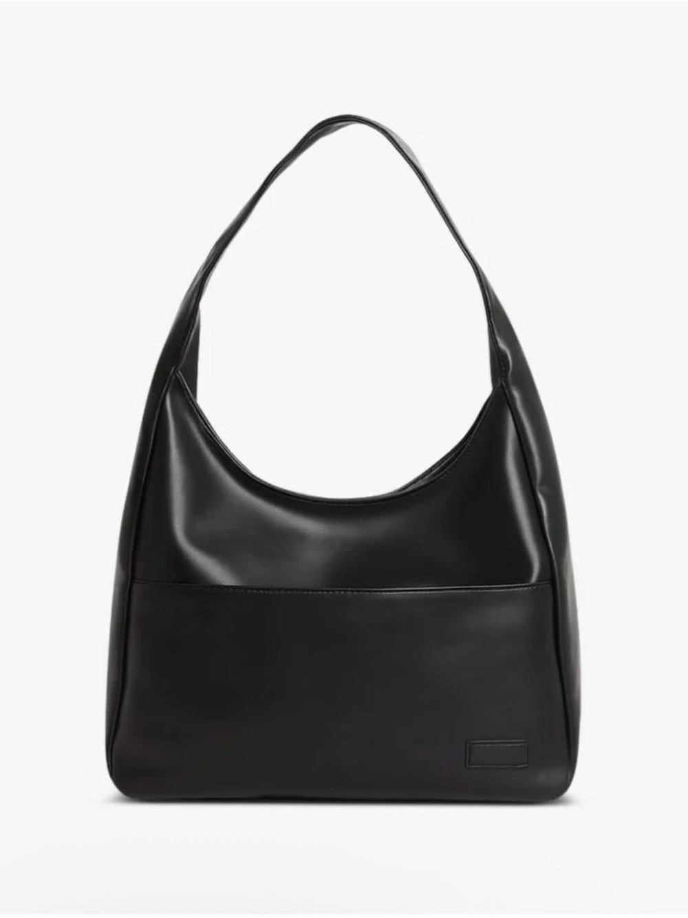 Classic Black Shoulder Tote Bag Ooomay